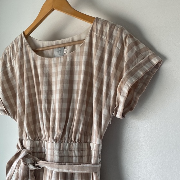 Anthro HD in Paris 2 Gingham Ribboned Dress - Picture 7 of 14